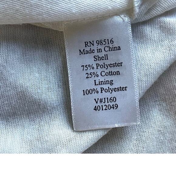 COLDWATER CREEK WOMENS T-SHIRT FLORAL WATERCOLOR BURN OUT LINED LARGE (14) - Picture 5 of 7